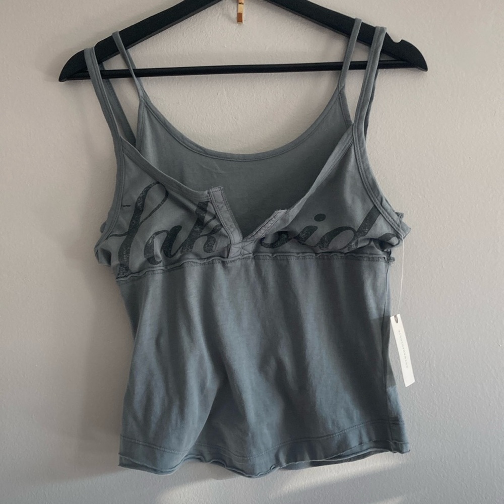 NWT Pilcro Anthropologie Women’s Lakeside Theme Tank Top 100% Cotton XS